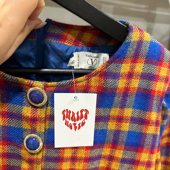 Valentino Wool Plaid Dress - Picture 5 of 9